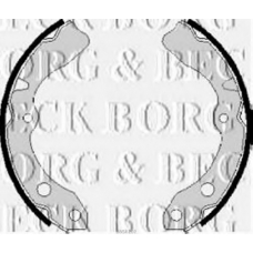 BBS6102 BORG & BECK Комплект тормозных колодок