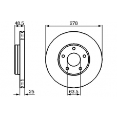 0 986 479 173 BOSCH Тормозной диск