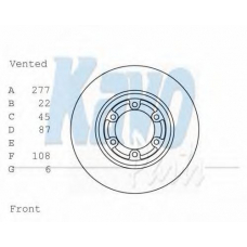 BR-3244 KAVO PARTS Тормозной диск