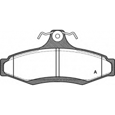 BPA0646.10 OPEN PARTS Комплект тормозных колодок, дисковый тормоз