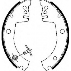BS821 QUINTON HAZELL Комплект тормозных колодок