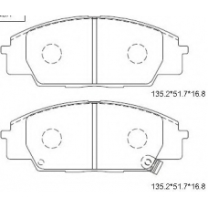 KD1795 ASIMCO Комплект тормозных колодок, дисковый тормоз