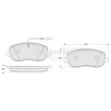 FB210603 FLENNOR Комплект тормозных колодок, дисковый тормоз