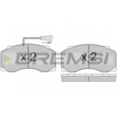 BP7300 BREMSI Комплект тормозных колодок, дисковый тормоз