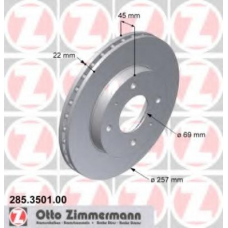 285.3501.00 ZIMMERMANN Тормозной диск