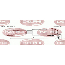 LH1757 DELPHI Тормозной шланг