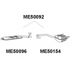 ME50092 VENEPORTE Глушитель выхлопных газов конечный