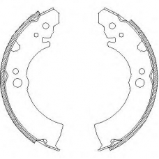 Z4066.00 WOKING Комплект тормозных колодок