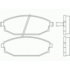 P 54 027 BREMBO Комплект тормозных колодок, дисковый тормоз