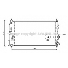 OLA2591 AVA Радиатор, охлаждение двигателя