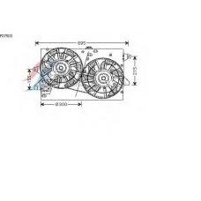 FD7503 AVA Вентилятор, охлаждение двигателя