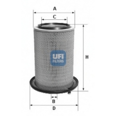 27.186.00 UFI Воздушный фильтр