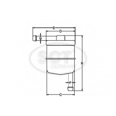 ST 338 SCT Топливный фильтр