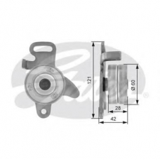 T41160 GATES Натяжной ролик, ремень грм