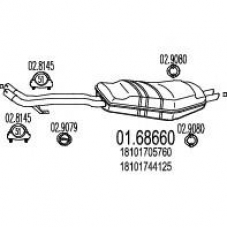 01.68660 MTS Глушитель выхлопных газов конечный