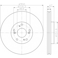 8DD 355 115-571 HELLA PAGID Тормозной диск