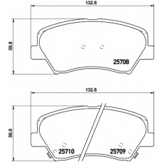 MDB3363 MINTEX Комплект тормозных колодок, дисковый тормоз