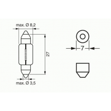 1 987 302 226 BOSCH Лампа накаливания