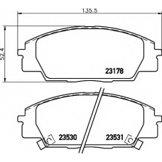 N-1461 COBREQ Комплект тормозных колодок, дисковый тормоз