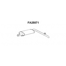 FA25071 VENEPORTE Глушитель выхлопных газов конечный