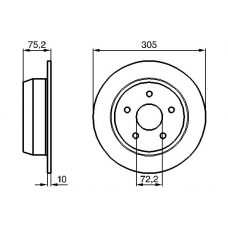 0 986 478 771 BOSCH Тормозной диск