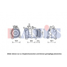 852827N AKS DASIS Компрессор, кондиционер