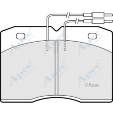 PAD491 APEC Комплект тормозных колодок, дисковый тормоз