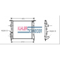 0900211 KUHLER SCHNEIDER Радиатор, охлаждение двигател