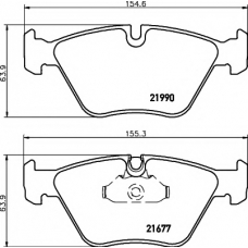 8DB 355 010-711 HELLA PAGID Комплект тормозных колодок, дисковый тормоз