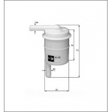 KL 172 MAHLE Фильтр топливный
