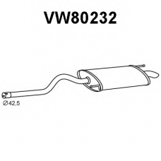 VW80232 VENEPORTE Глушитель выхлопных газов конечный