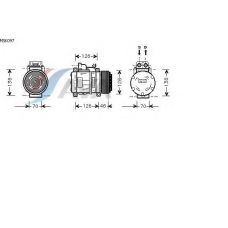 MSK097 GERI Компрессор, кондиционер