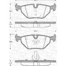 363702161084 MAGNETI MARELLI Комплект тормозных колодок, дисковый тормоз