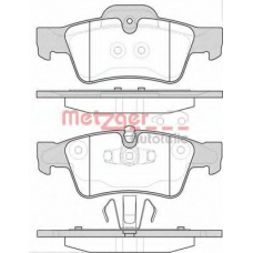 0991.10 METZGER Комплект тормозных колодок, дисковый тормоз