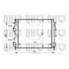 QER2297 QUINTON HAZELL Радиатор, охлаждение двигателя