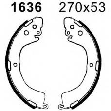 01636 BSF Комплект тормозных колодок