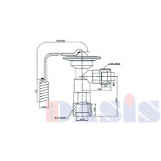 840370N AKS DASIS Расширительный клапан, кондиционер