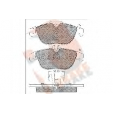 RB1863 R BRAKE Комплект тормозных колодок, дисковый тормоз