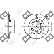 BD1242 DJ PARTS Тормозной диск