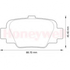 572568B BENDIX Комплект тормозных колодок, дисковый тормоз