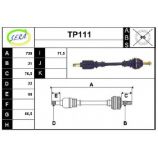 TP111 SERA Приводной вал