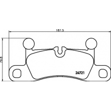 8DB 355 015-101 HELLA PAGID Комплект тормозных колодок, дисковый тормоз