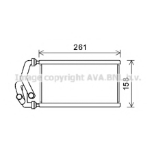 HDA6294 AVA Теплообменник, отопление салона