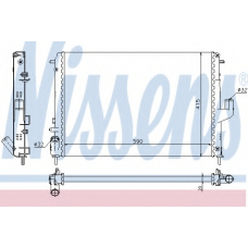 637613 NISSENS Радиатор, охлаждение двигателя