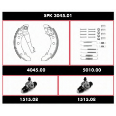 SPK 3045.01 WOKING Комплект тормозов, барабанный тормозной механизм