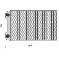 350218280000 MAGNETI MARELLI Теплообменник, отопление салона