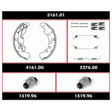 3161.01 WOKING Комплект тормозов, барабанный тормозной механизм