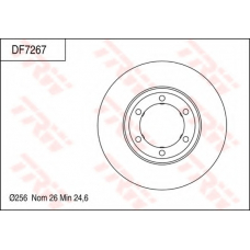 DF7267 TRW Тормозной диск