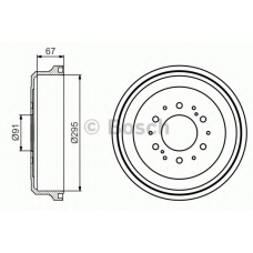 0 986 477 241 BOSCH Тормозной барабан