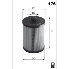ELH4443 MECAFILTER Масляный фильтр